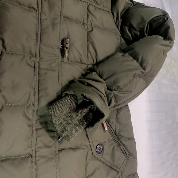 Lauren Ralph Lauren Women's Puffer Jacket Down Hooded Green Sz M Detachable Hood - Picture 6 of 16